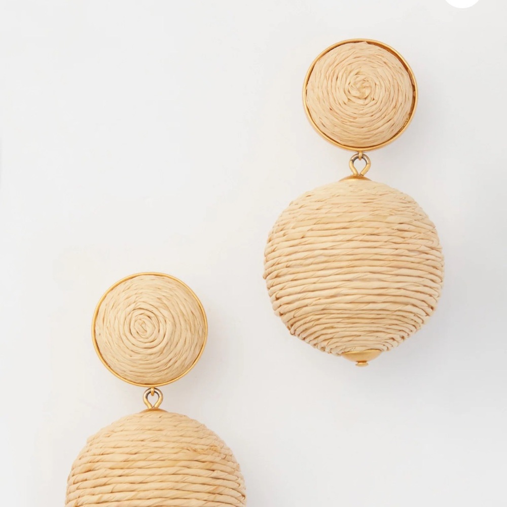 New Tuckernuck Raffia Lantern Earrings